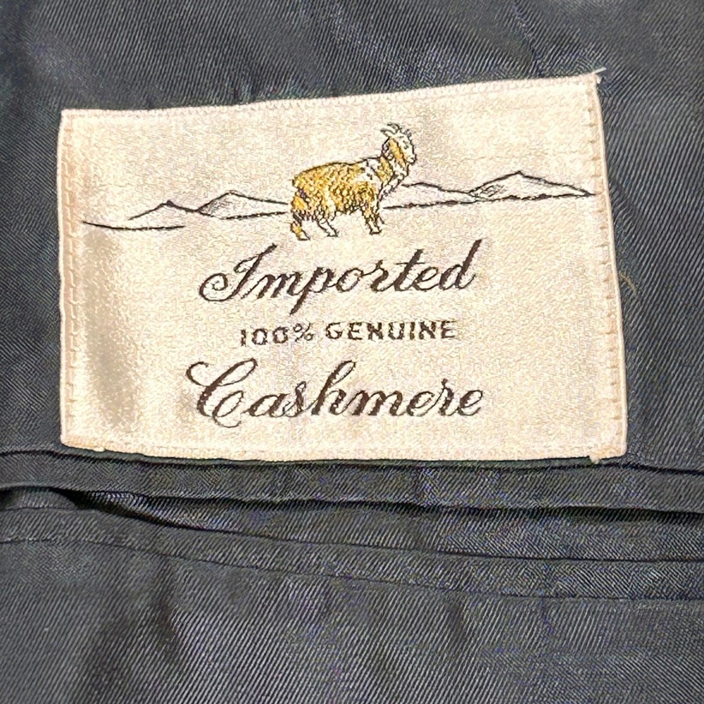 Southampton 100% Cashmere Men's 43L Blazer Dress Sports Coat Navy Blue VTG - Picture 5 of 10